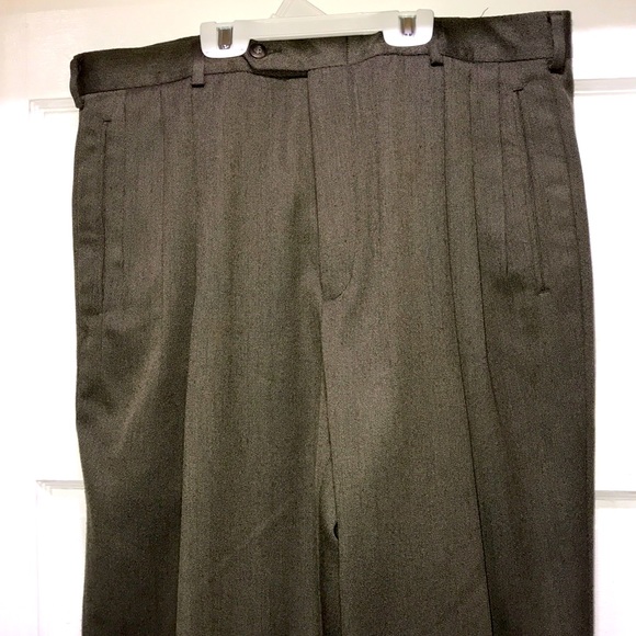 Slates Other - SLATES Pleated Wool Dress Slacks Cuffed SIZE 34x30